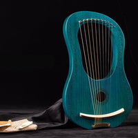 Blue 10 String Harp