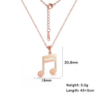 music note necklace